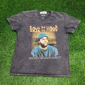 Boyz-n-the-Hood Shirt Medium 21x26 90s Faded Black Tee John-Singleton Film
